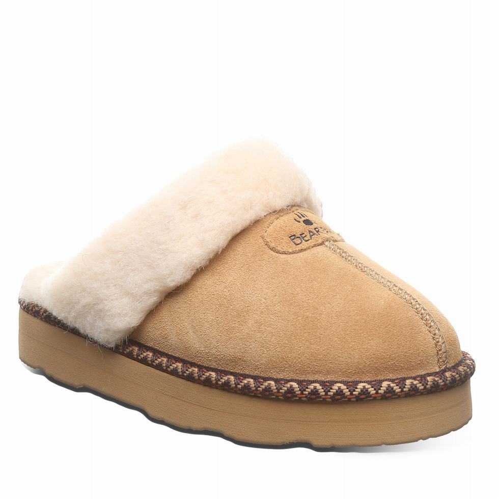 Brown Bearpaw Loki Platform Lo Deco Women Slippers | HJA2288WE