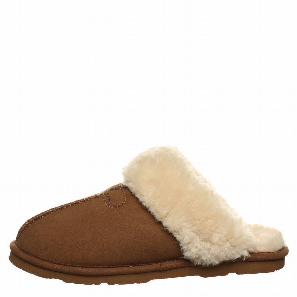 Brown Bearpaw Loki Vegan Women Slippers | JHF949KC