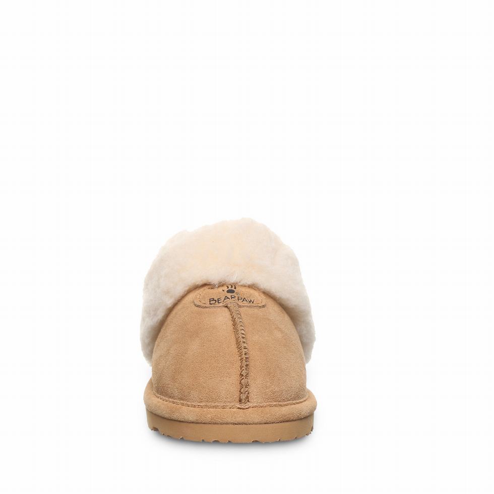 Brown Bearpaw Loki Youth Kids' Slippers | JWK64100XJ