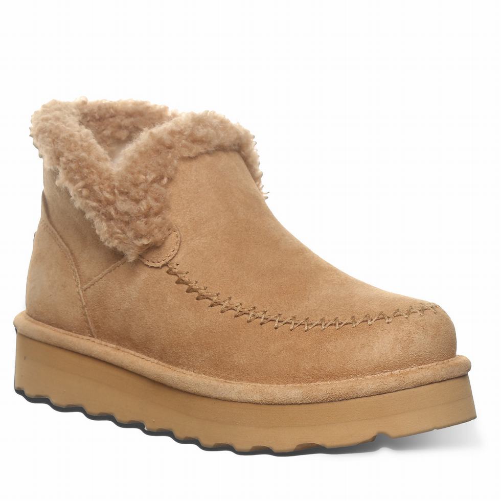 Brown Bearpaw Maeve Platform Lo Women Boots | IBP4247ME