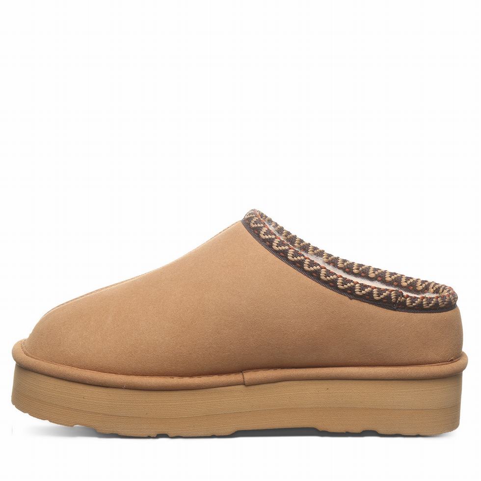 Brown Bearpaw Martis Vegan Women Slippers | DWR7852SO