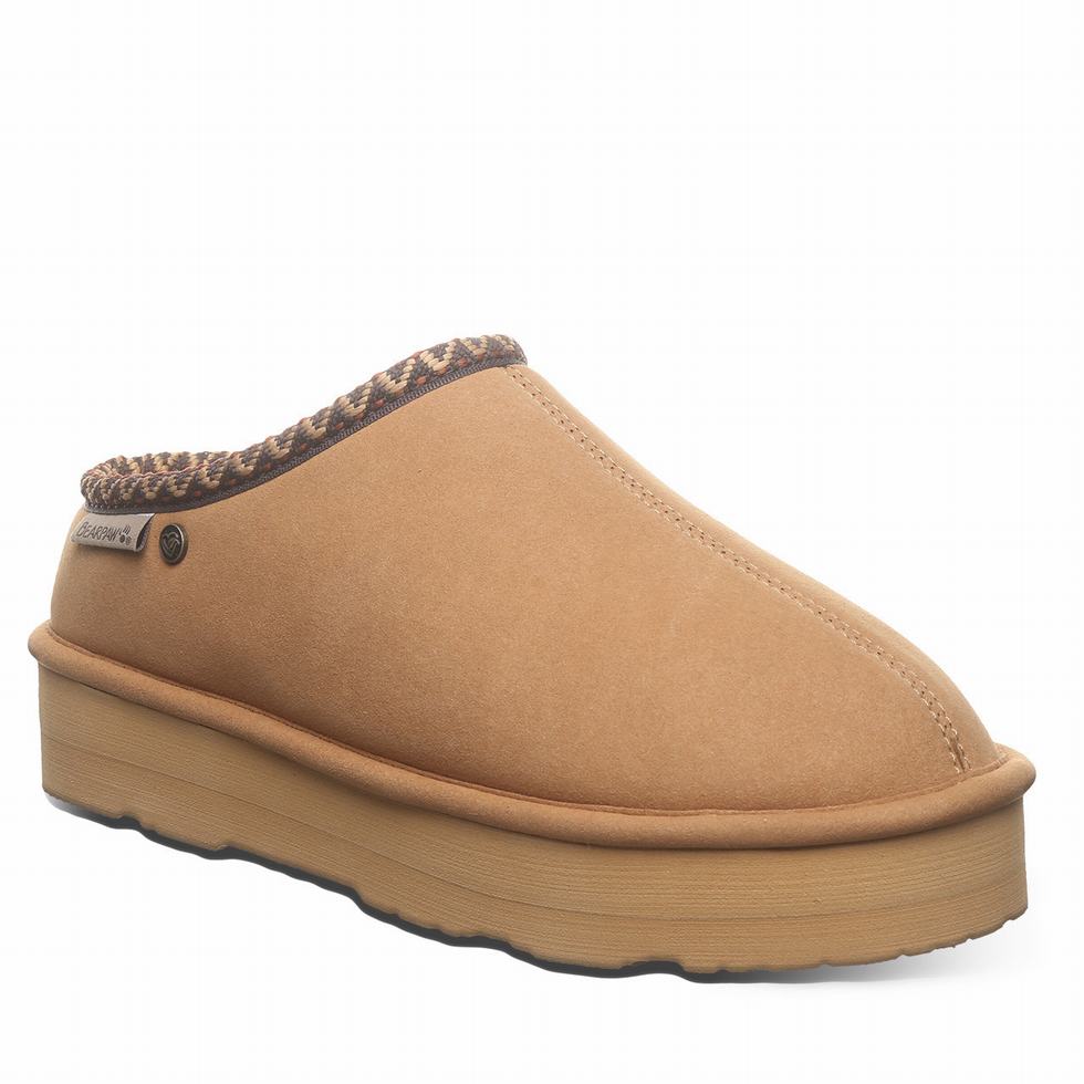 Brown Bearpaw Martis Vegan Women Slippers | DWR7852SO