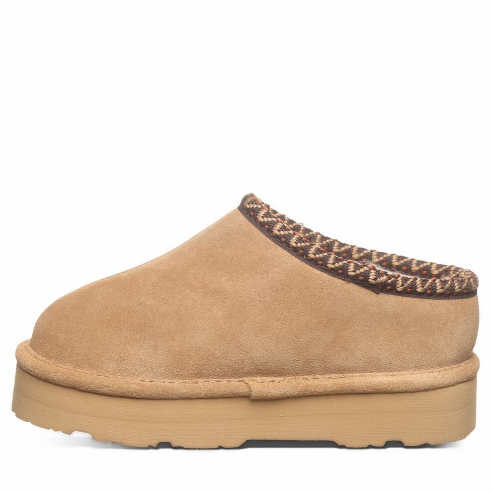 Brown Bearpaw Martis Youth Kids' Slippers | HEV1979TJ