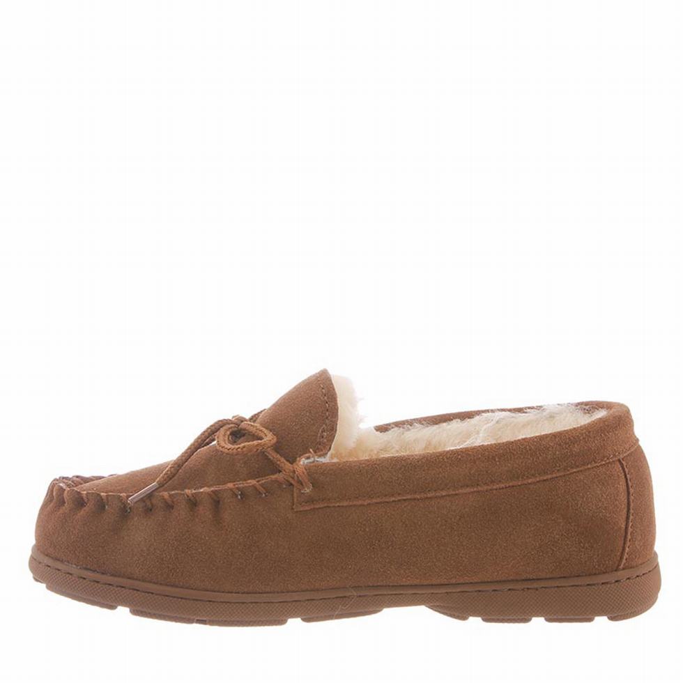 Brown Bearpaw Mindy Wide Women Slippers | LXO1739QI