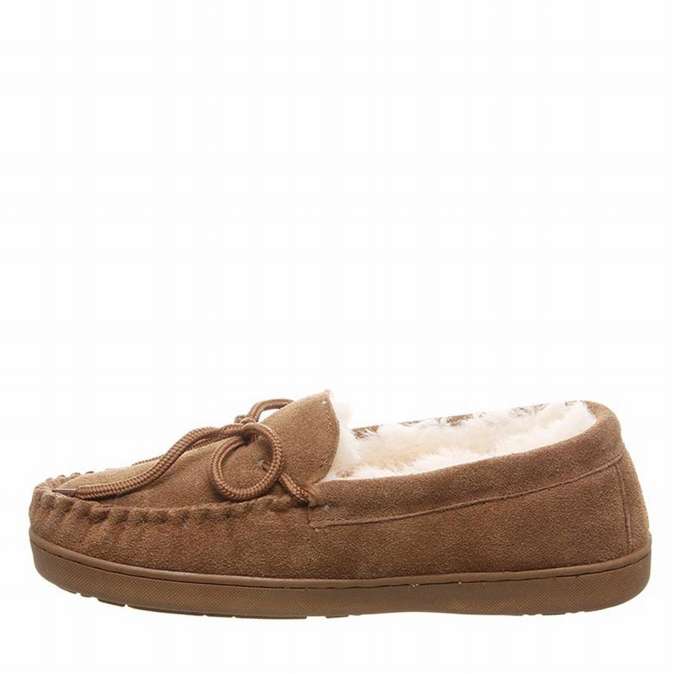 Brown Bearpaw Moc II Wide Men loafers | EUU6568VV