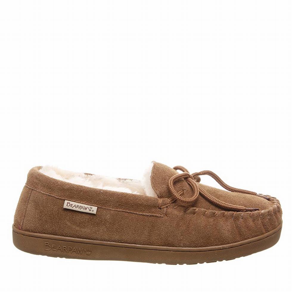 Brown Bearpaw Moc II Wide Men loafers | EUU6568VV