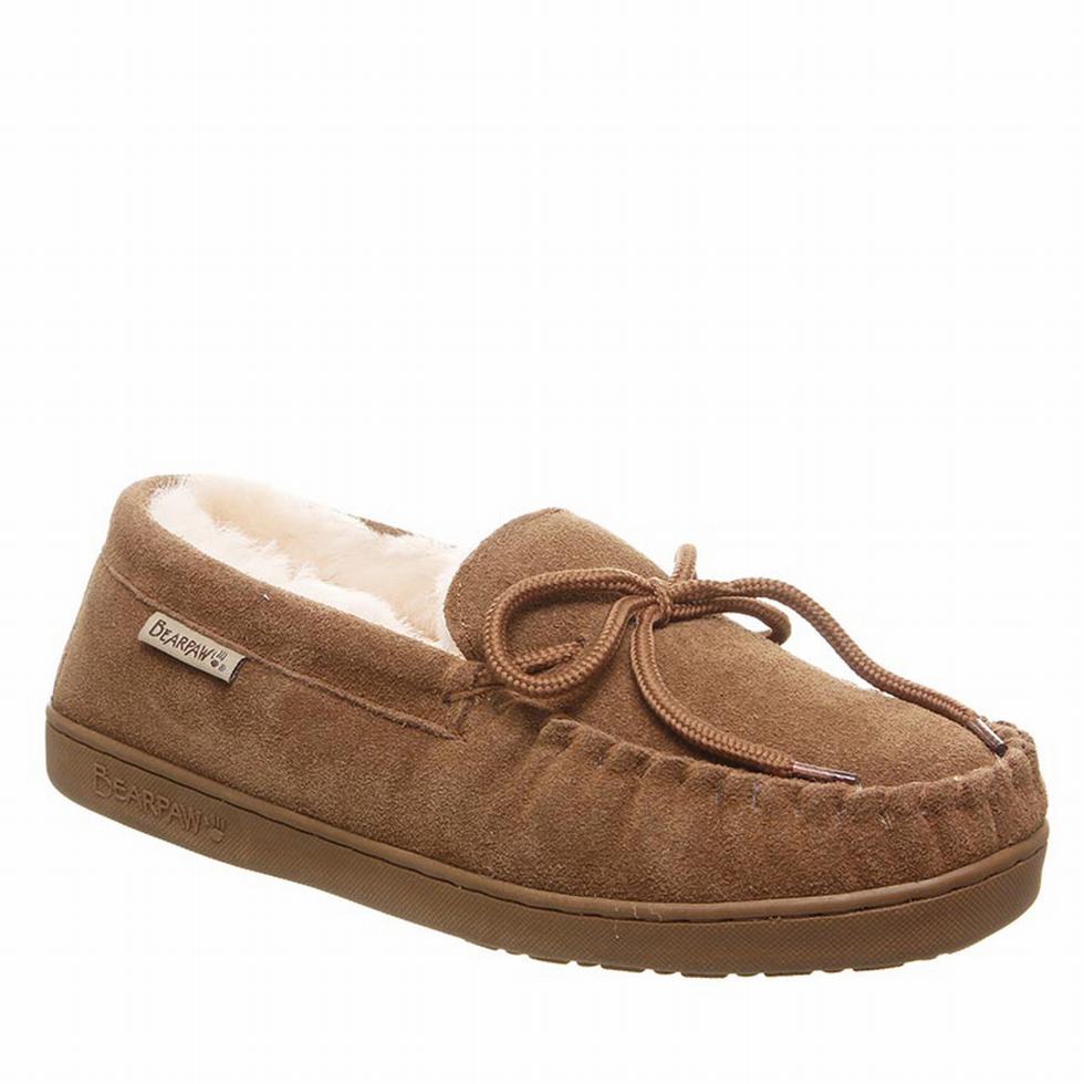 Brown Bearpaw Moc II Wide Men loafers | EUU6568VV