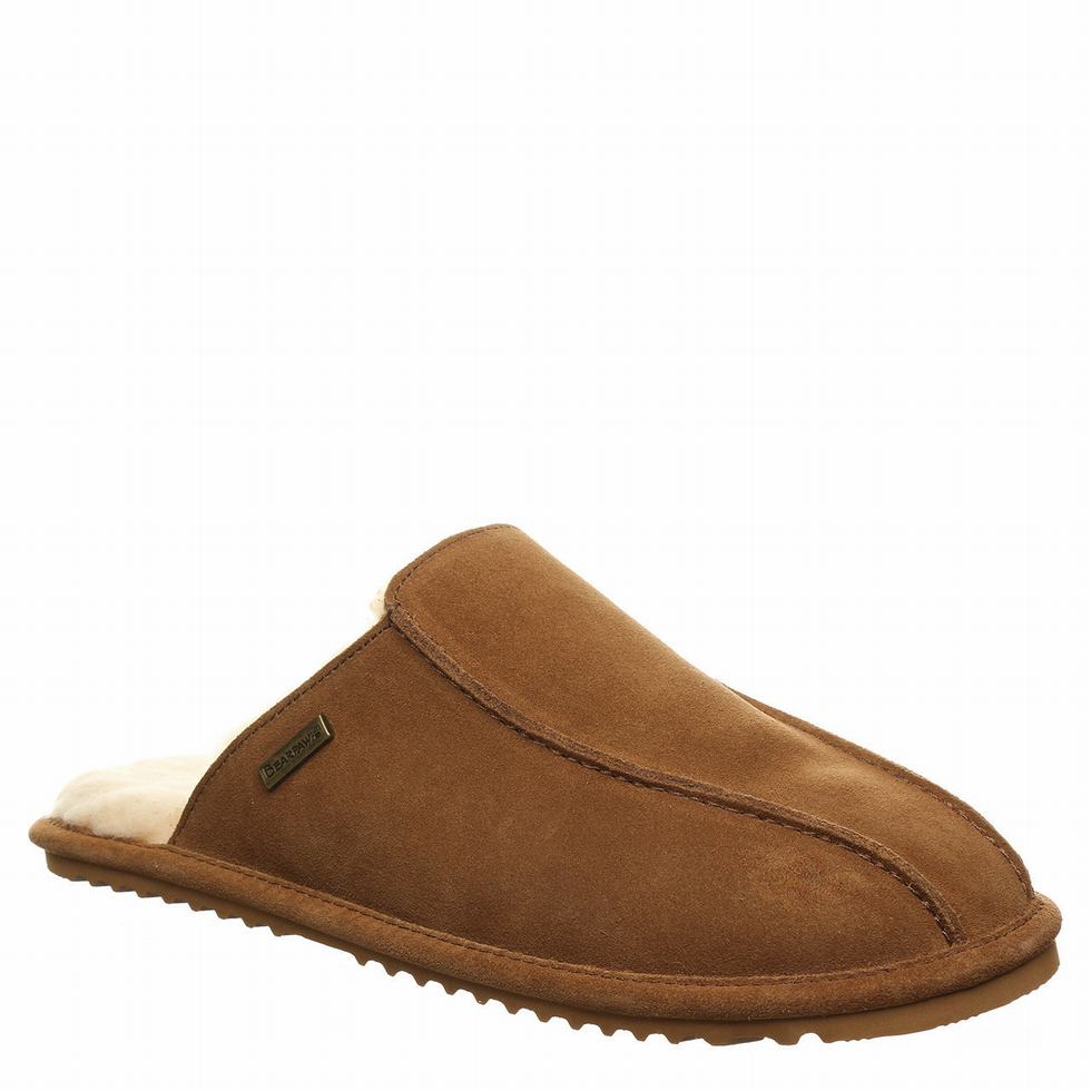 Brown Bearpaw Pierre Men Slippers | XLN651ER