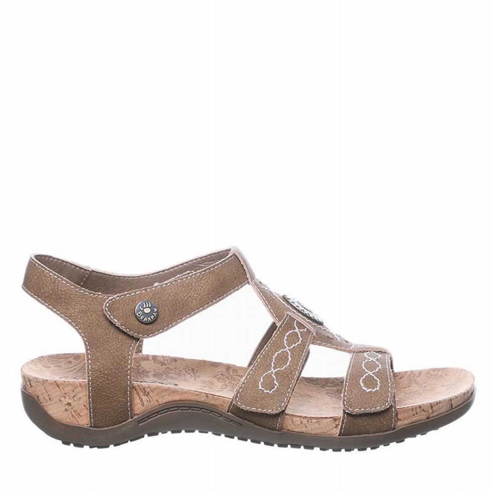 Brown Bearpaw Ridley II Women Sandals | JXI3821FU