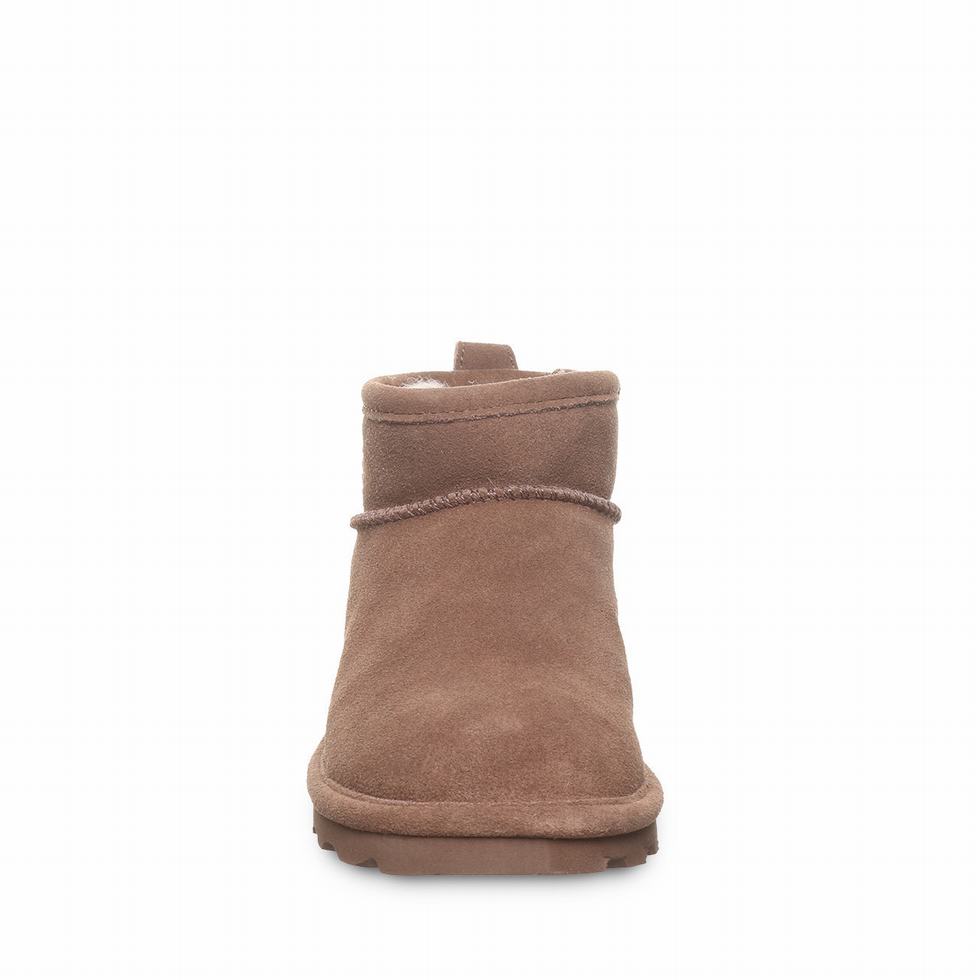 Brown Bearpaw Shorty Wide Women Boots | RQV571ND