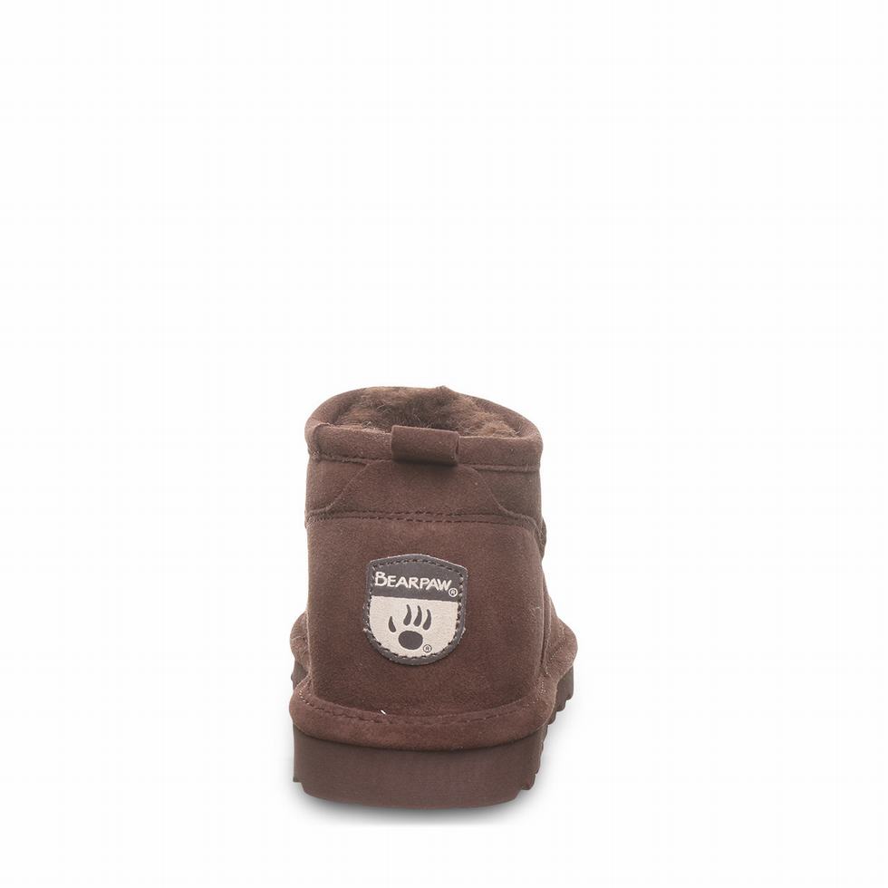 Brown Bearpaw Super Shorty Wide Women Boots | SYM6744UE