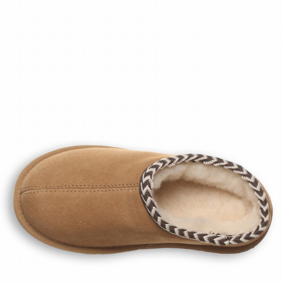 Brown Bearpaw Tabitha Youth Kids' Slippers | MXH520VH