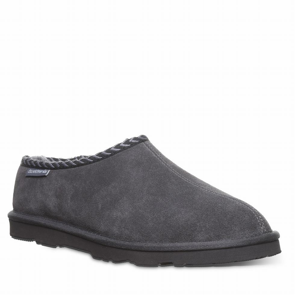 Gray Bearpaw Beau Men Slippers | VOL7640WD