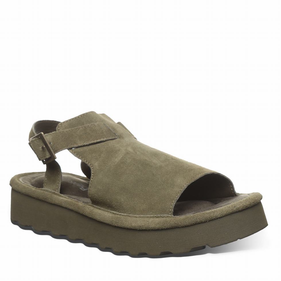 Green Bearpaw Ascend Women Sandals | NMC9093XW