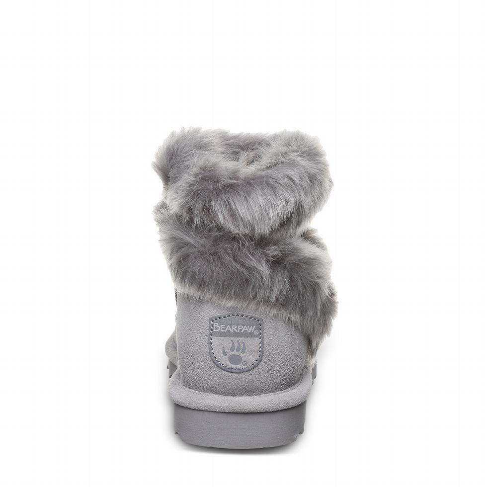 Grey Bearpaw Chloe Women Boots | GQS281OM