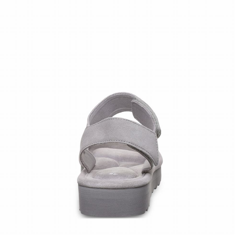 Grey Bearpaw Crest Women Sandals | KNR2757DO