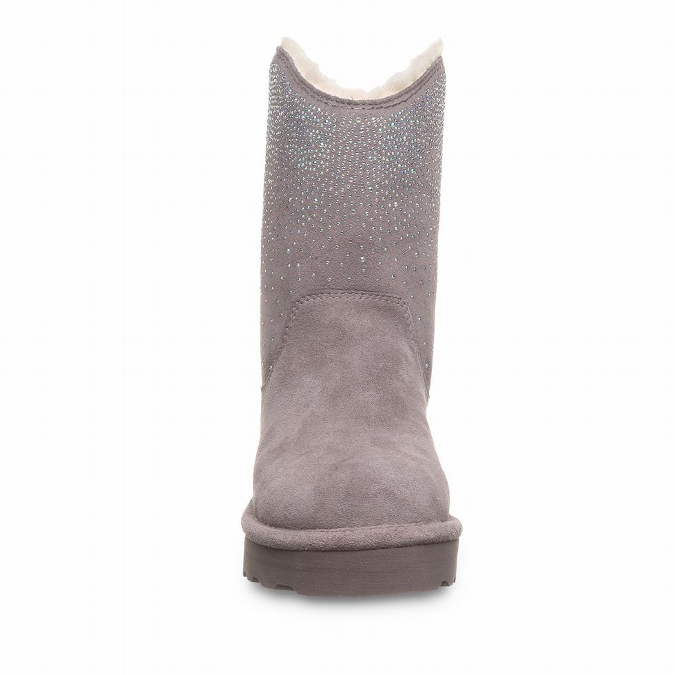 Grey Bearpaw Glam Platform Lo Women Boots | OQG5623FT