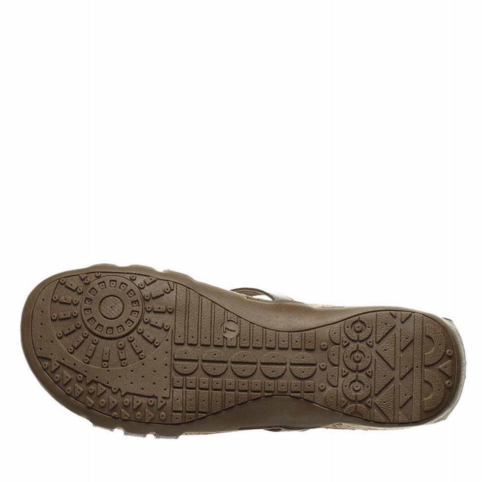 Grey Bearpaw Layla Wide Women Sandals | WJW9729HK