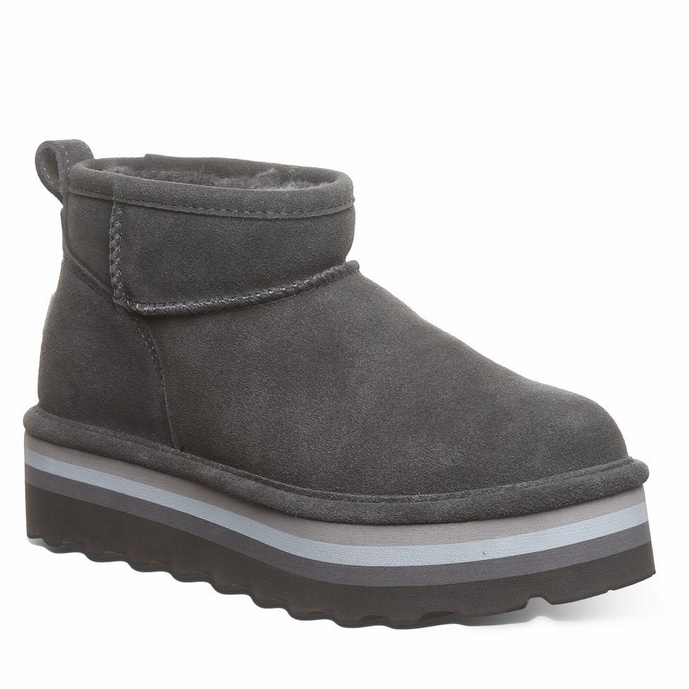 Grey Bearpaw Retro Shorty Women Platform Boots | ZCO9774UN