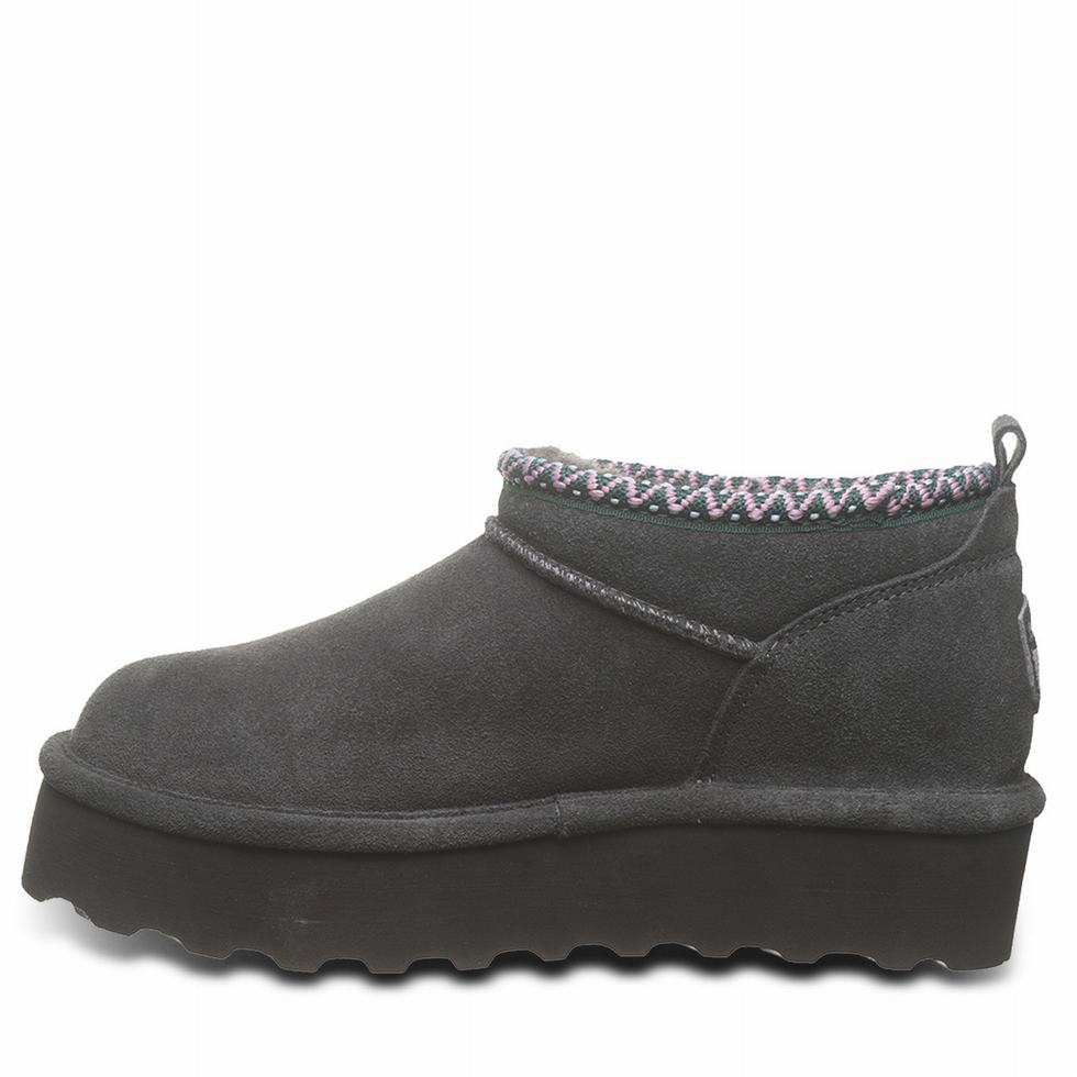 Grey Bearpaw Retro Super Shorty Deco Women Platform Boots | WLF1188VC