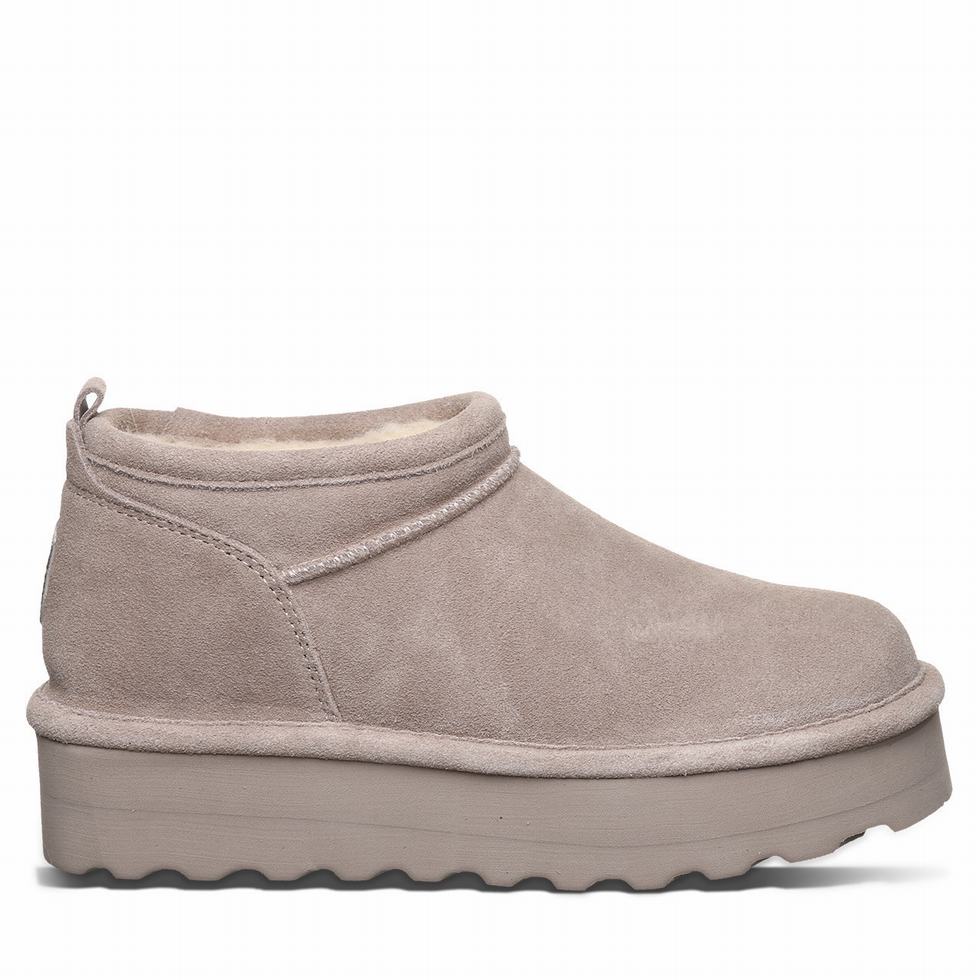 Grey Bearpaw Retro Super Shorty Women Platform Boots | SLF3471HP