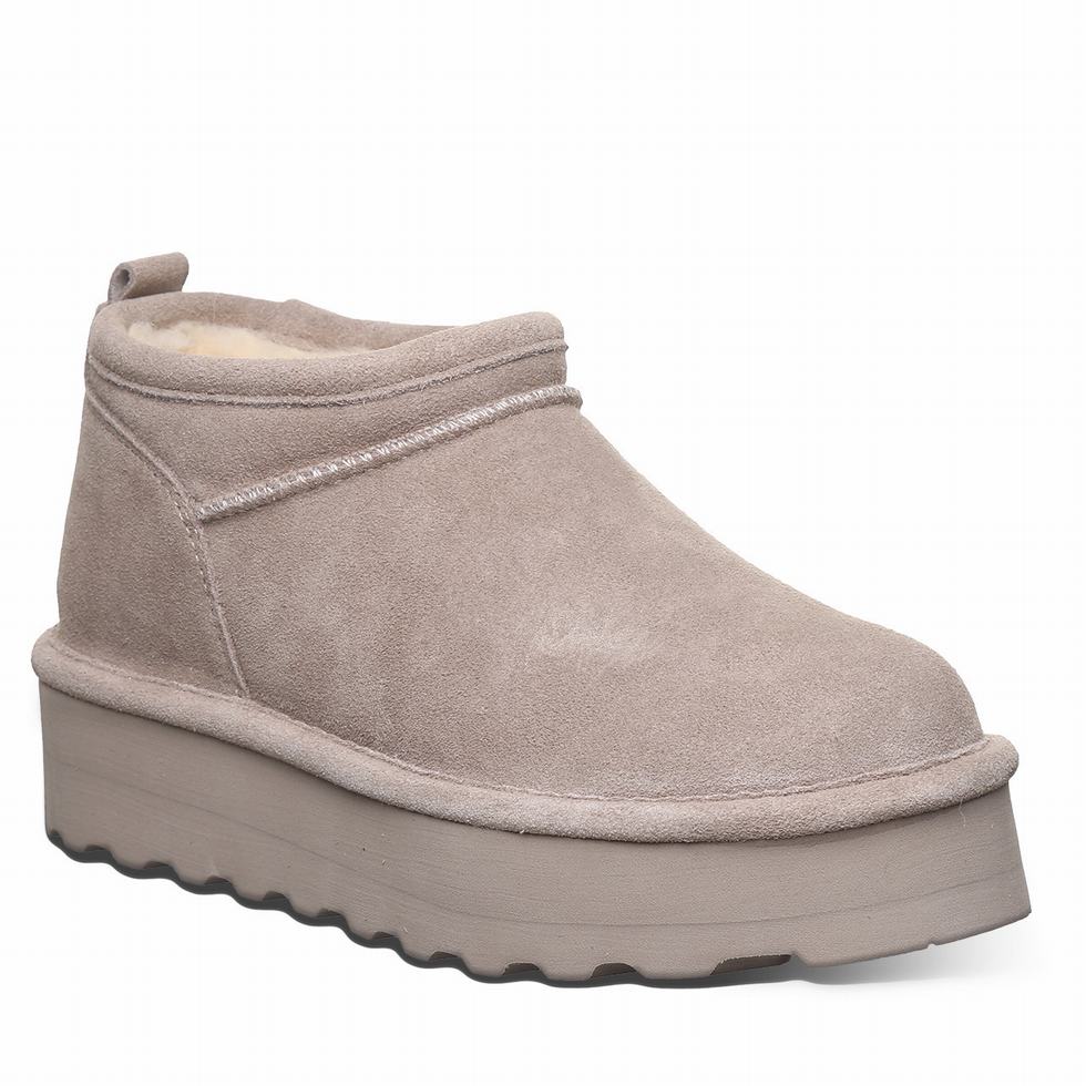 Grey Bearpaw Retro Super Shorty Women Platform Boots | SLF3471HP