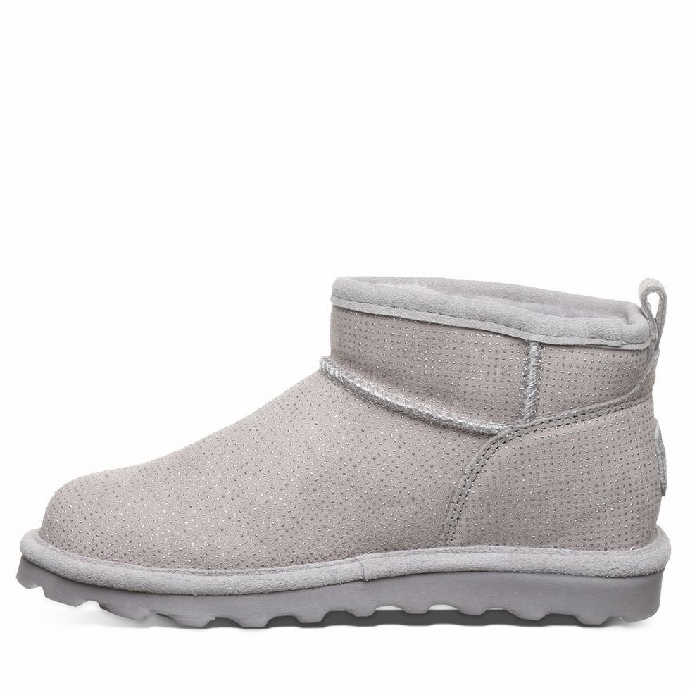 Grey Bearpaw Shorty Exotic Women Boots | CFO6058DB