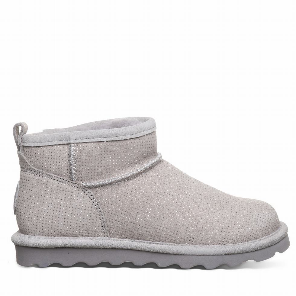 Grey Bearpaw Shorty Exotic Women Boots | CFO6058DB