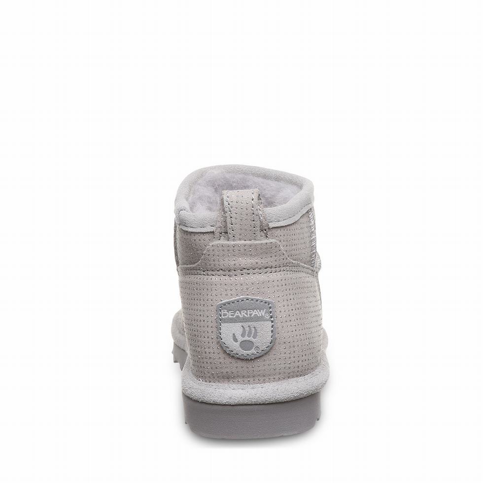 Grey Bearpaw Shorty Exotic Women Boots | CFO6058DB