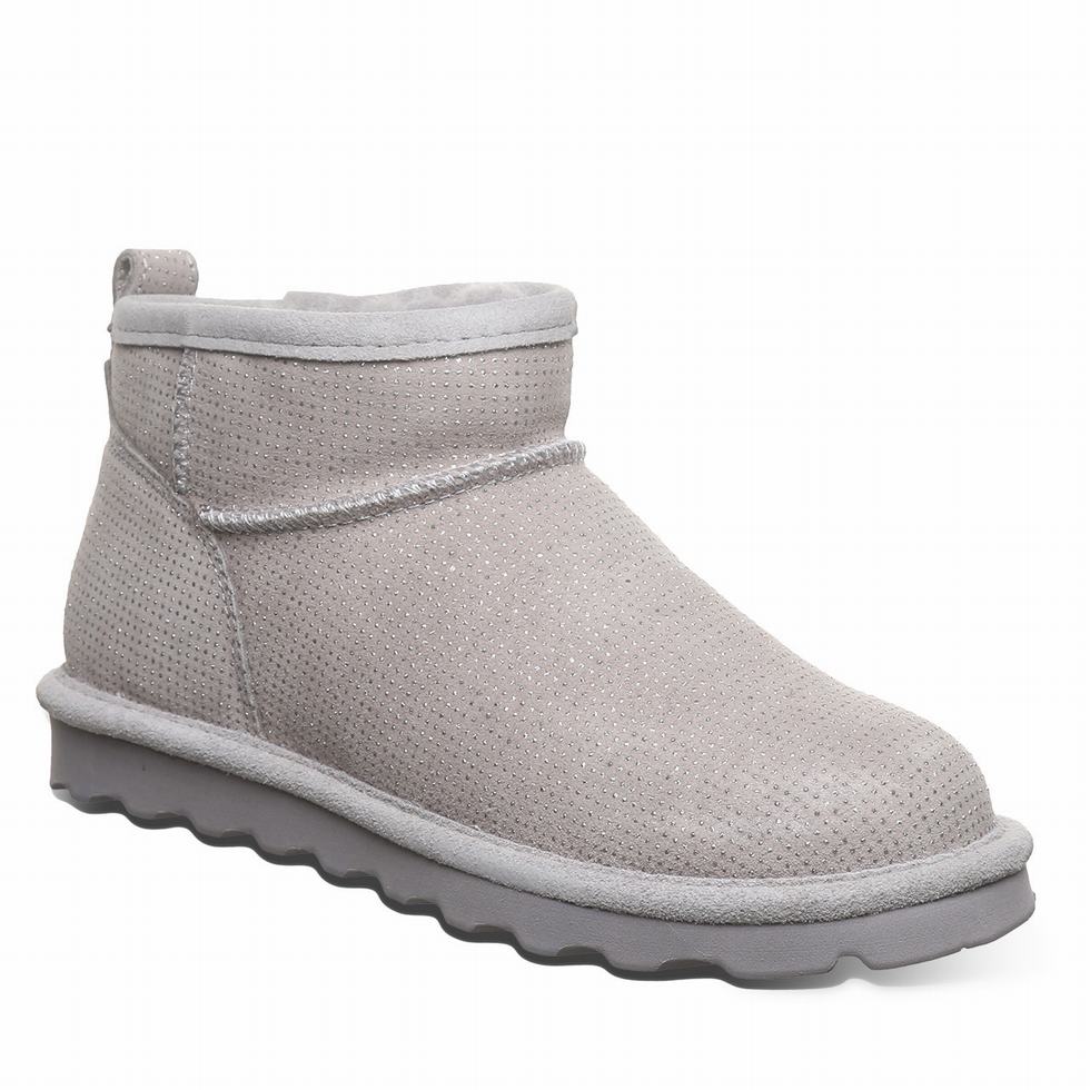 Grey Bearpaw Shorty Exotic Women Boots | CFO6058DB