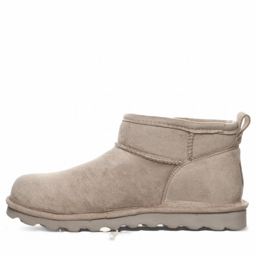 Grey Bearpaw Shorty Vegan Women Boots | TRL4833UE