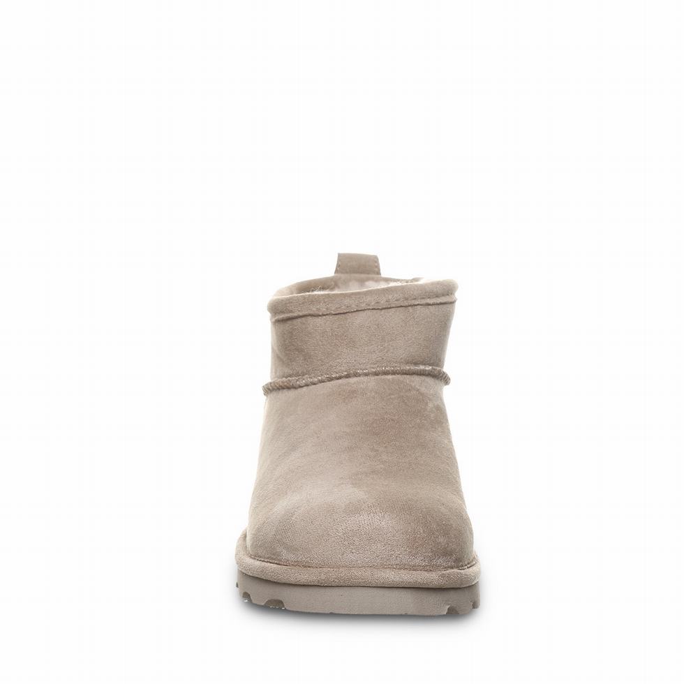 Grey Bearpaw Shorty Vegan Women Boots | TRL4833UE