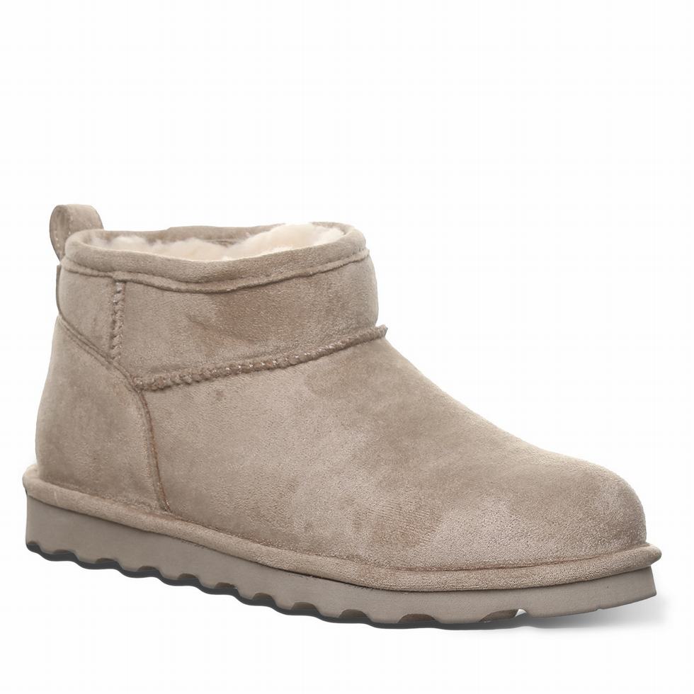 Grey Bearpaw Shorty Vegan Women Boots | TRL4833UE