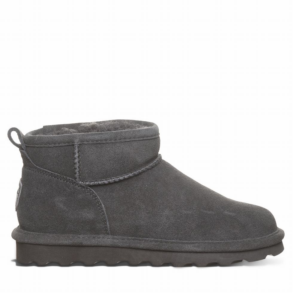 Grey Bearpaw Shorty Wide Women Boots | TMD3558BD