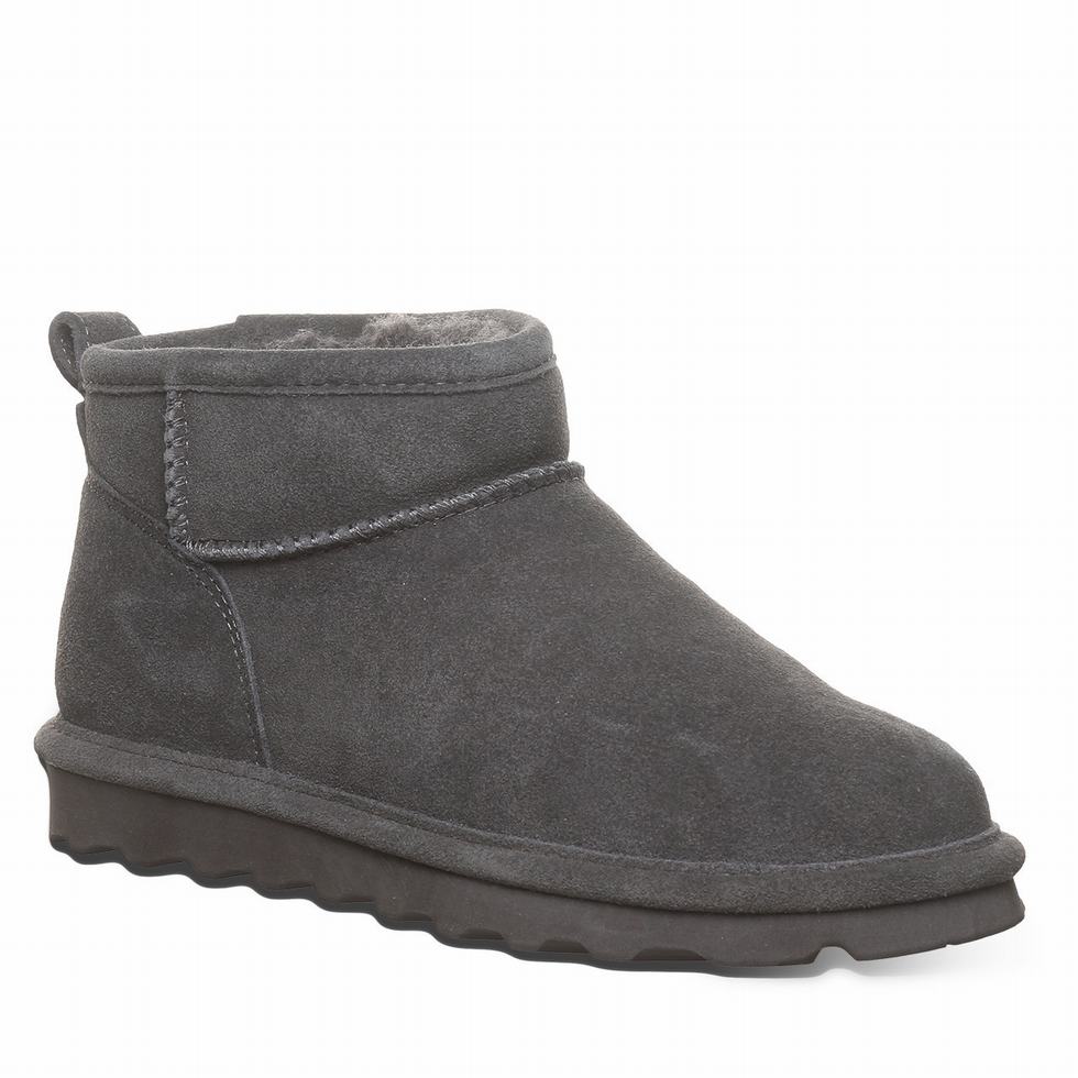 Grey Bearpaw Shorty Wide Women Boots | TMD3558BD