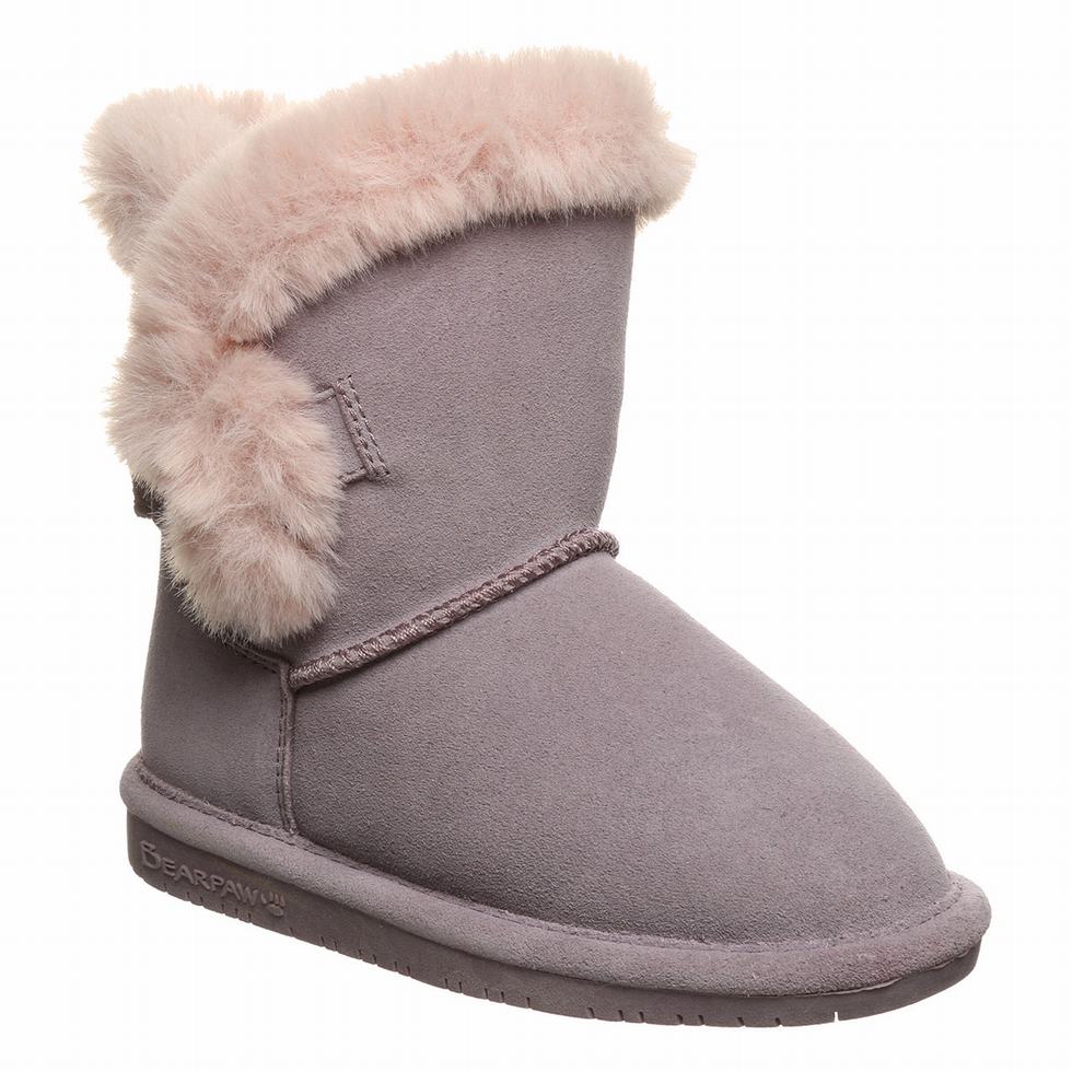 Pink Bearpaw Betsey Youth Kids\' Boots | ZES1336QQ