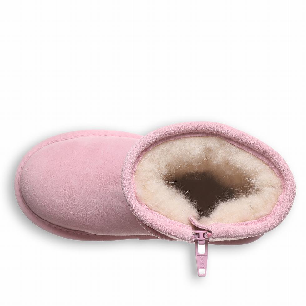 Pink Bearpaw Elle Toddler Zipper Kids' Boots | YJC5931ZX