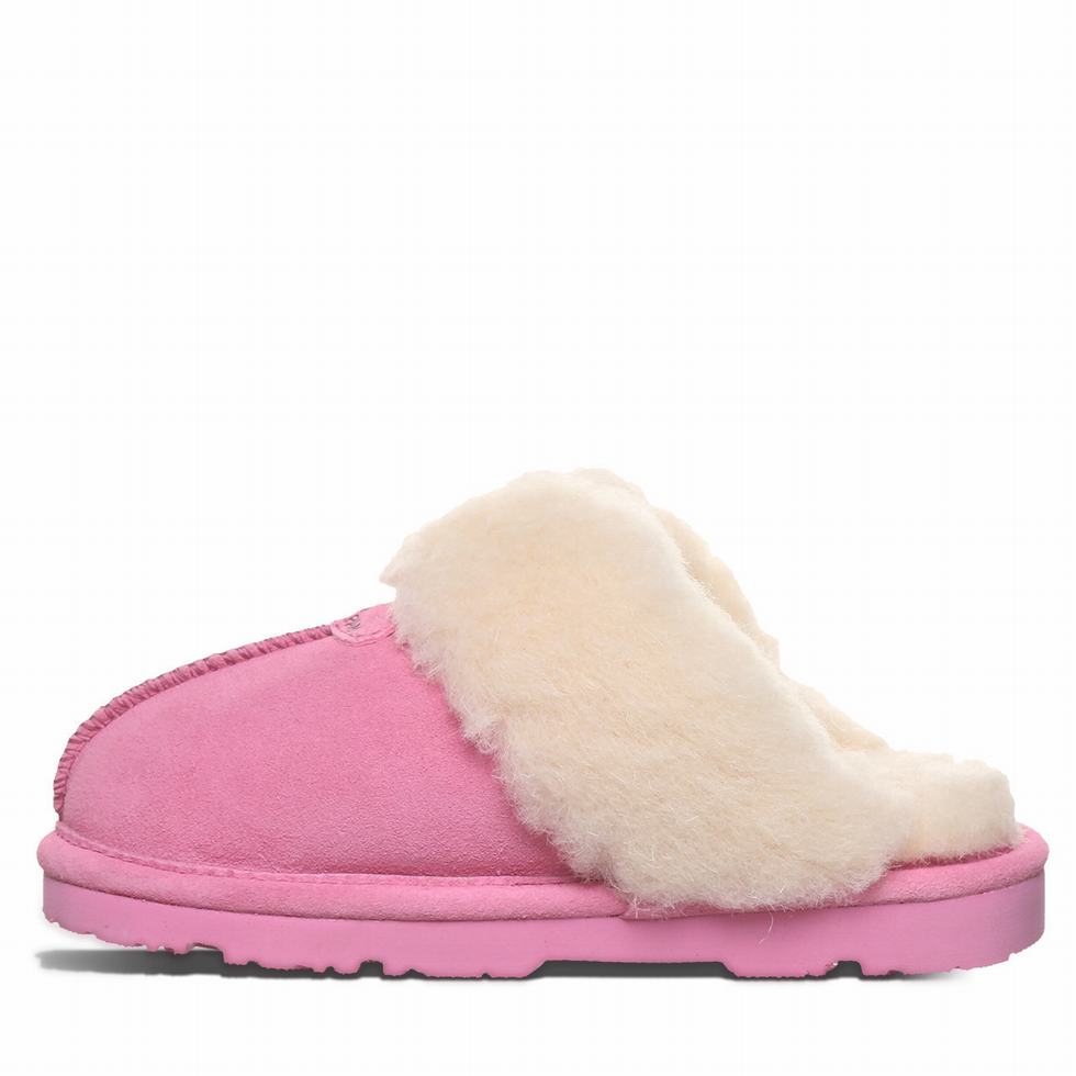 Pink Bearpaw Loki Youth Kids' Slippers | JTU9673QT