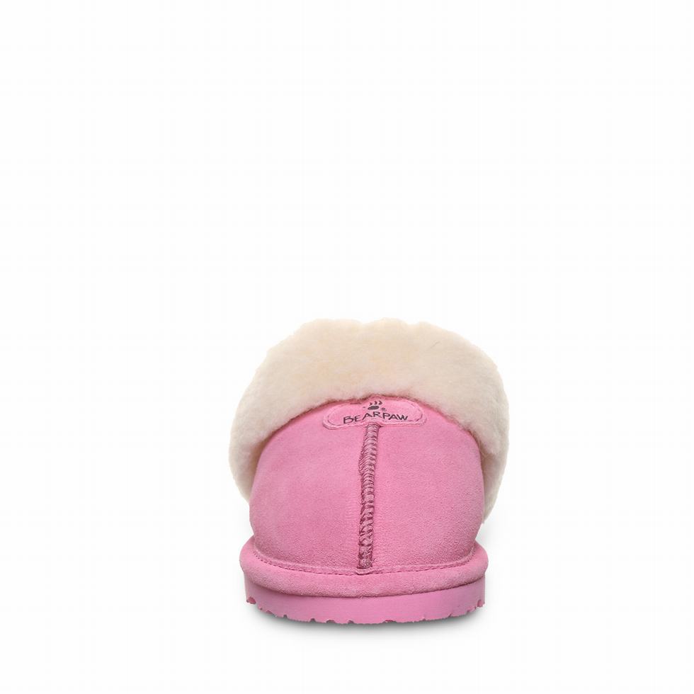 Pink Bearpaw Loki Youth Kids' Slippers | JTU9673QT