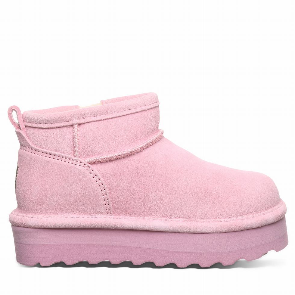 Pink Bearpaw Retro Shorty Youth Kids' Boots | CKW1038RX