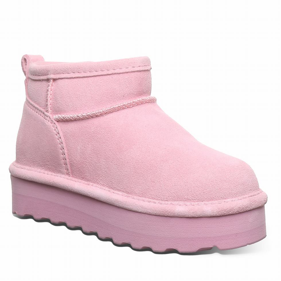 Pink Bearpaw Retro Shorty Youth Kids\' Boots | CKW1038RX