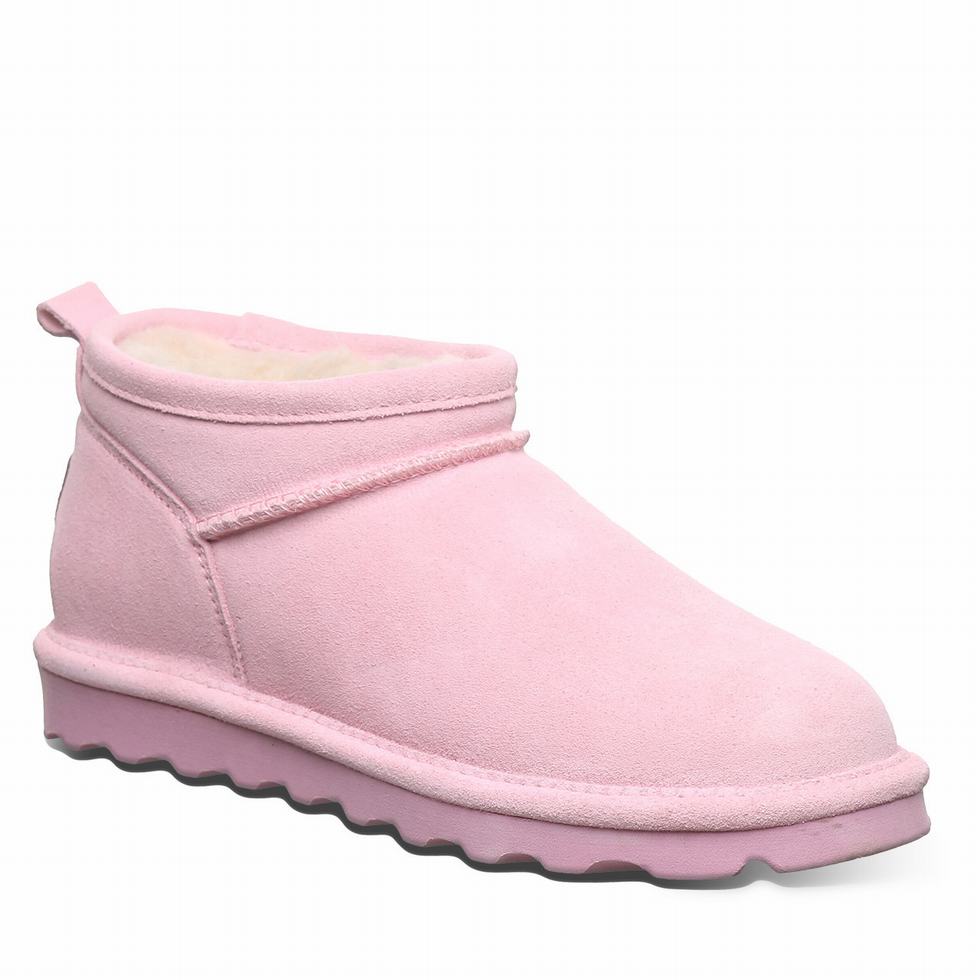 Pink Bearpaw Super Shorty Wide Women Boots | UNX5279MD