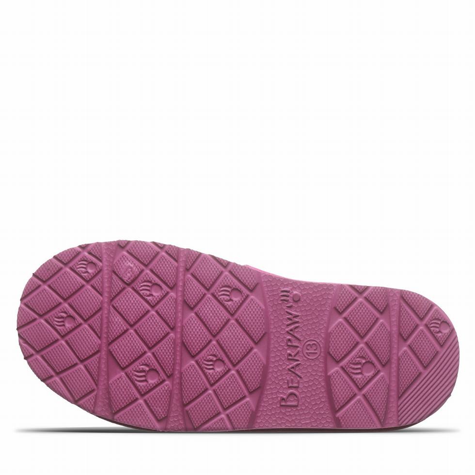 Purple Bearpaw Martis Youth Kids' Slippers | OWQ8390HY