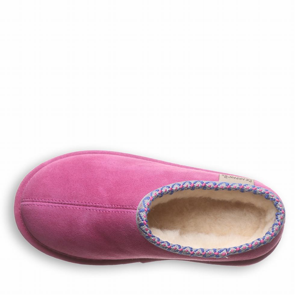 Purple Bearpaw Martis Youth Kids' Slippers | OWQ8390HY