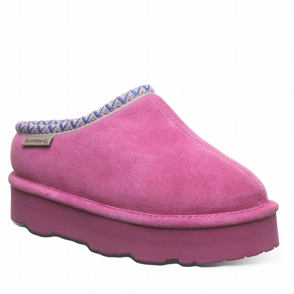 Purple Bearpaw Martis Youth Kids\' Slippers | OWQ8390HY