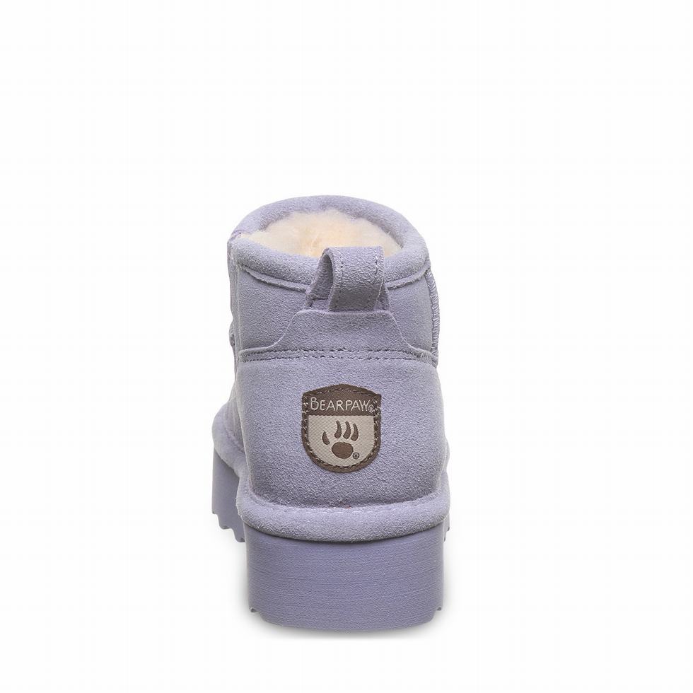 Purple Bearpaw Retro Shorty Youth Kids' Boots | KTS1526DM