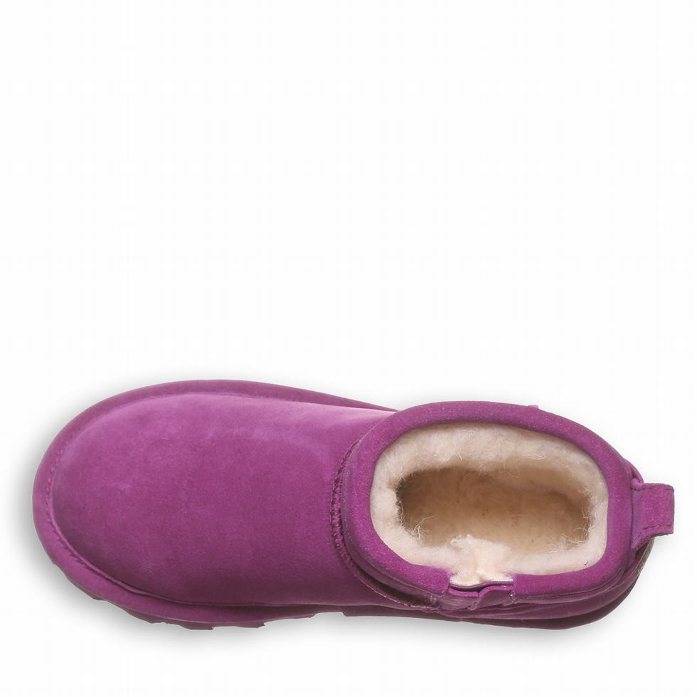 Purple Bearpaw Shorty Youth Kids' Boots | HZC7395ZK