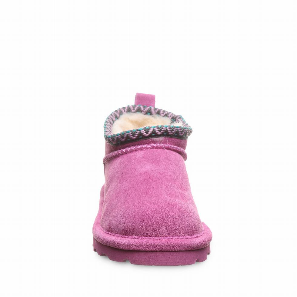 Purple Bearpaw Super Shorty Deco Youth Kids' Boots | QJL6234HB