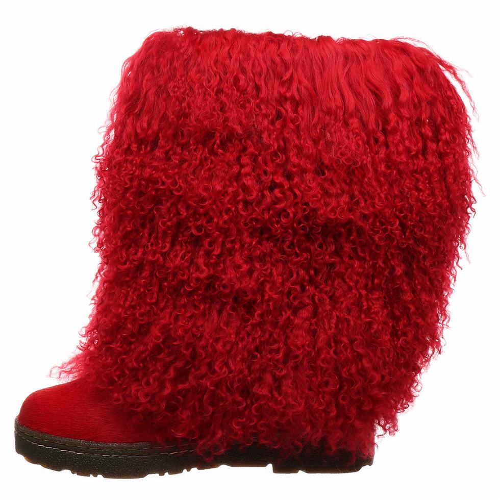 Red Bearpaw Boetis Women Boots | EHZ3735YC