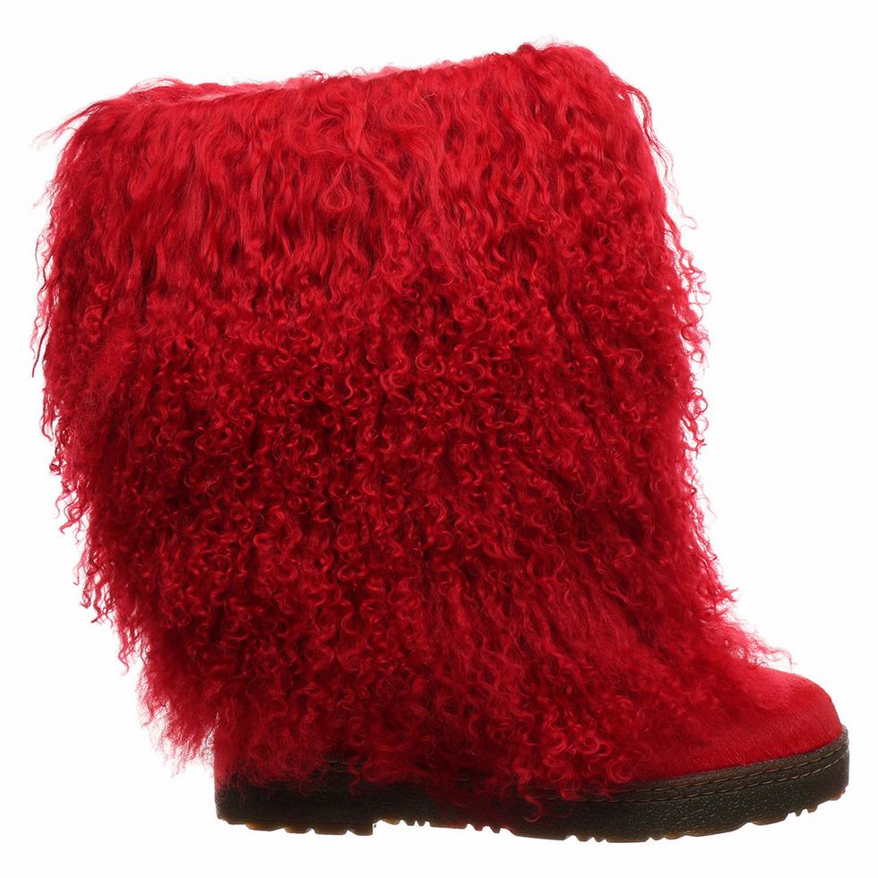 Red Bearpaw Boetis Women Boots | EHZ3735YC